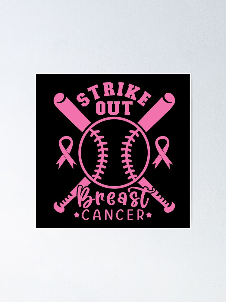Strike out breast cancer - Strike out cancer - Cancer awareness Sticker  for Sale by SixthSept 69