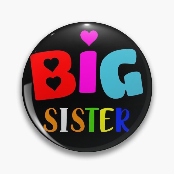 Item preview, Big Sister T Shirt Multicoloured designed and sold by thebeardedscot.