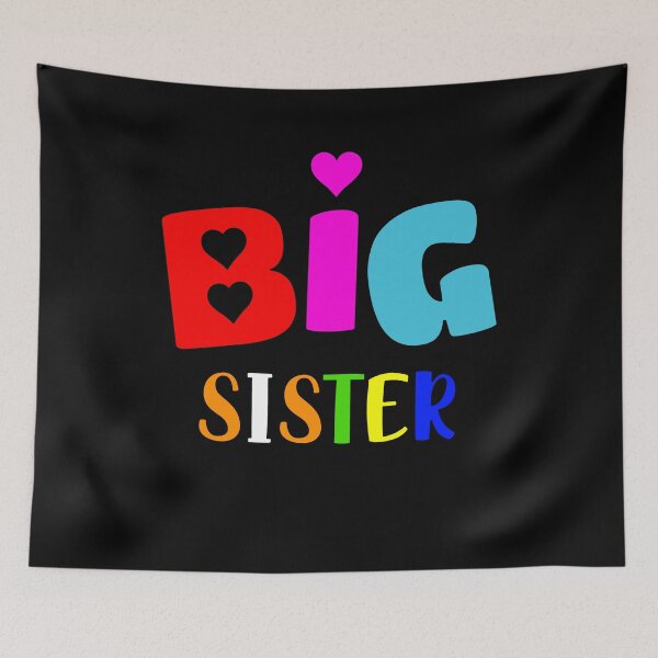 Item preview, Big Sister T Shirt Multicoloured designed and sold by thebeardedscot.