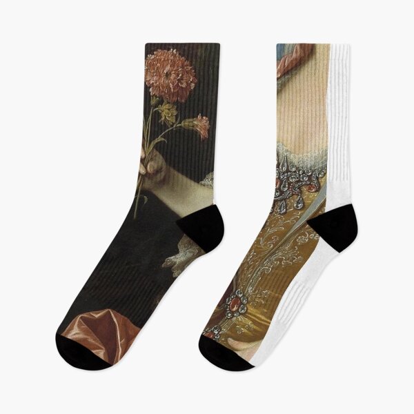 Item preview, Woman With Flowers Renaissance Painting  designed and sold by Bellathewilde.