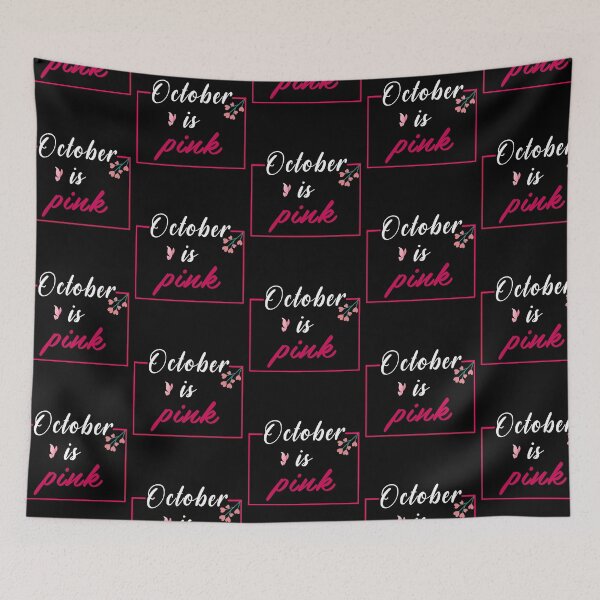 Item preview, october is pink support Breast cancer Awareness cute gift for your  daughter, wife, grandma, women, anyone fighting Breast cancer designed and sold by ELPRONTO-DESIGN.