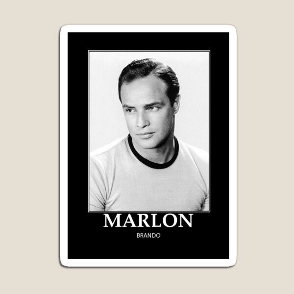 Vista previa del artículo con la obra «Marlon Brando - BW - D28», diseñado y vendido por DecoWords.
