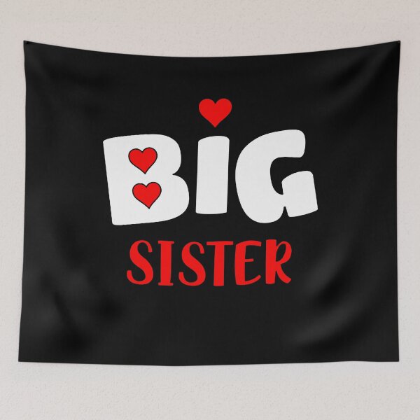 Item preview, Big Sister T Shirt Loveheart designed and sold by thebeardedscot.