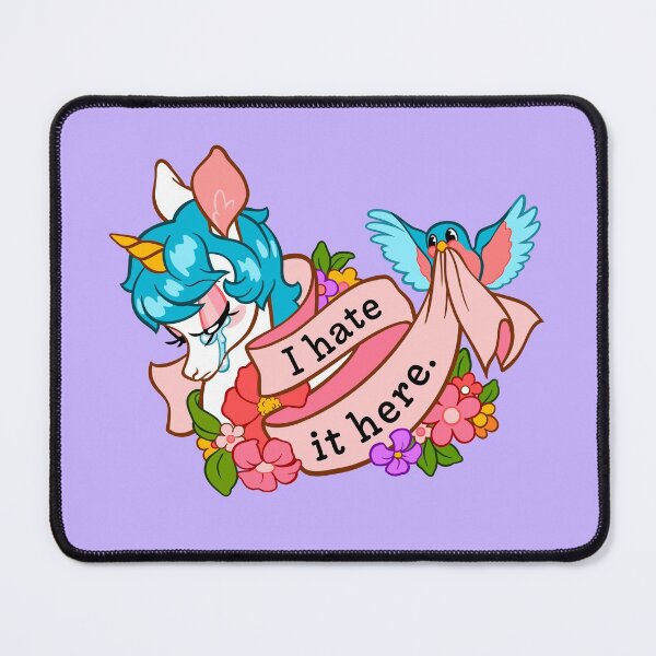 Item preview, I Hate it Here ~ Retro Crying Unicorn designed and sold by ctkrstudio.