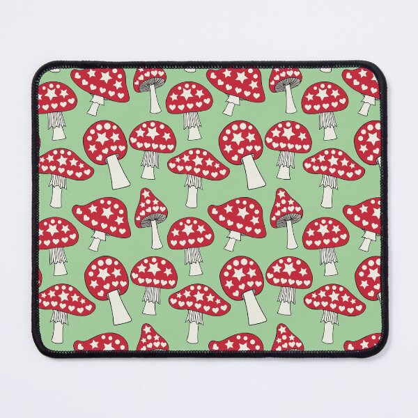 Item preview, Jazzy toadstools on green designed and sold by LittleBettyMakes.