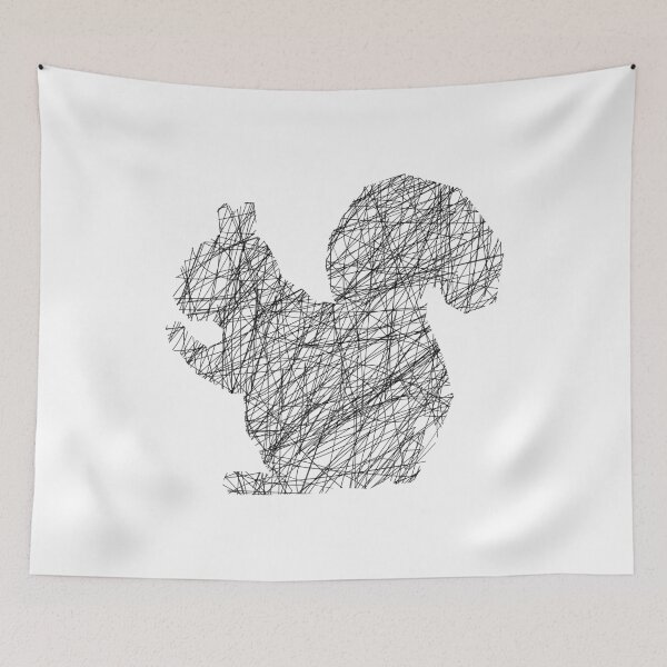 Item preview, Simple Squirrel Shape Art designed and sold by Heaven-Studio.