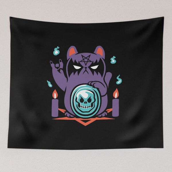 Item preview, Bad Luck Satanic Cat Manekineko by Tobe Fonseca designed and sold by Tobe Fonseca®.