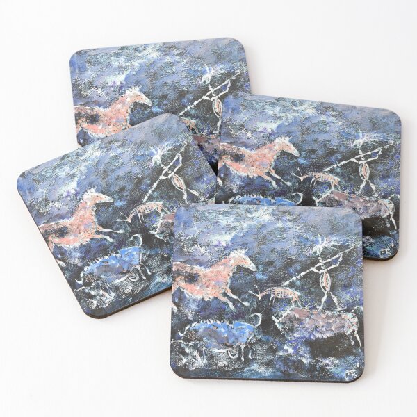 Item preview, Impressionist Prehistoric Style Cave Painting  designed and sold by WilliamJGarrett.