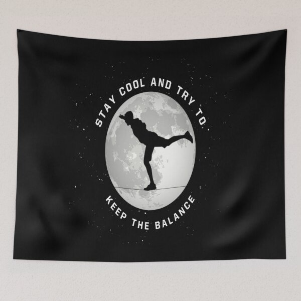Item preview, Sklackline T-ShirtSlackline Moon Stay Cool Keep Balance Gift designed and sold by CampMoru.