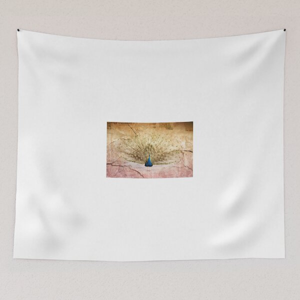 Item preview, Peacock bird textured background designed and sold by Arletta Cwalina.