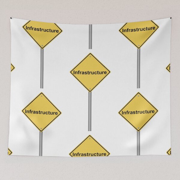 Item preview, Infrastructure Warning Sign designed and sold by Henrik Lehnerer.