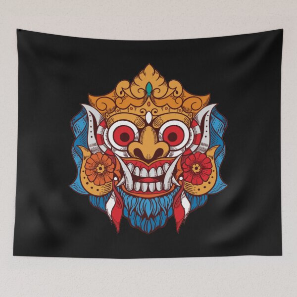Item preview, Sri Lankan Traditional Mask Devil Halloween Mask designed and sold by 4you-shop.