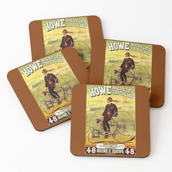 Item preview, "HOWE BICYCLES" Vintage (1878) Advertising Print designed and sold by posterbobs.