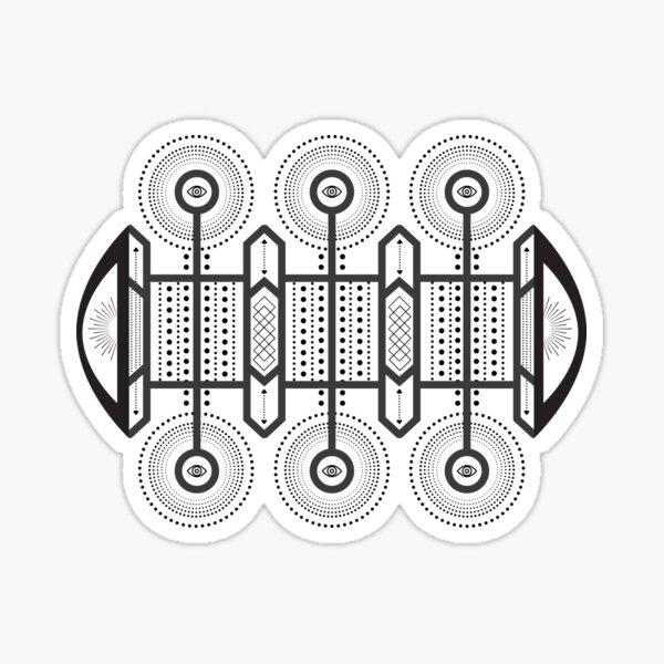 Karmic Light Code - Eyes of the Soul (Original) Sticker