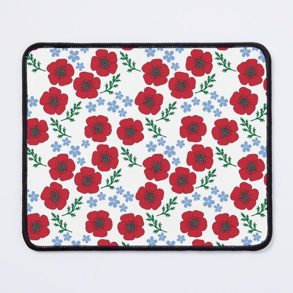 Item preview, Poppies and forgetmenots designed and sold by LittleBettyMakes.