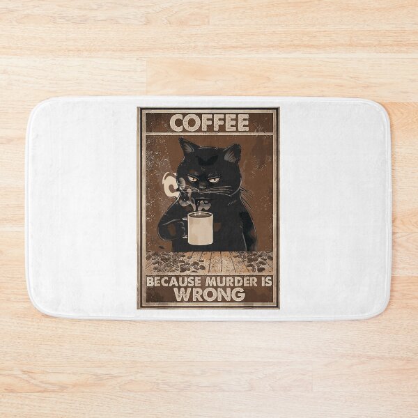 Item preview, Coffee Because Murder is Wrong Funny Art Design Happy Apparel Essential Inspiration Joy Mood designed and sold by DesignByHeartUK.