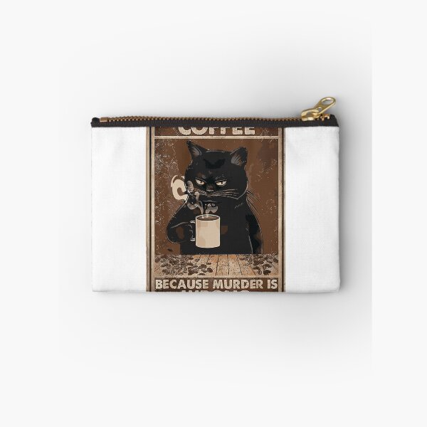 Item preview, Coffee Because Murder is Wrong Funny Art Design Happy Apparel Essential Inspiration Joy Mood designed and sold by DesignByHeartUK.