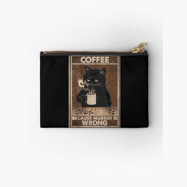 Item preview, Coffee Because Murder is Wrong Funny Art Design Happy Apparel Essential Inspiration Joy Mood designed and sold by DesignByHeartUK.