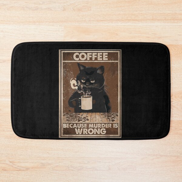 Item preview, Coffee Because Murder is Wrong Funny Art Design Happy Apparel Essential Inspiration Joy Mood designed and sold by DesignByHeartUK.