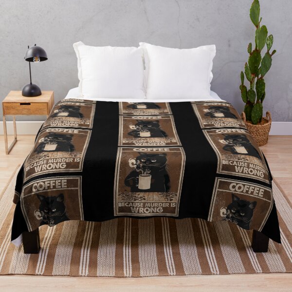 Item preview, Coffee Because Murder is Wrong Funny Art Design Happy Apparel Essential Inspiration Joy Mood designed and sold by DesignByHeartUK.
