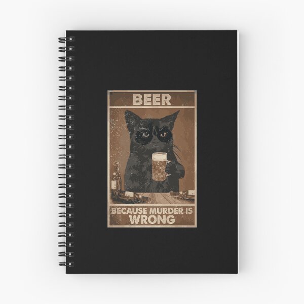 Item preview, Beer Because Murder is Wrong Funny Art Design Happy Apparel Essential Inspiration Joy Mood designed and sold by DesignByHeartUK.