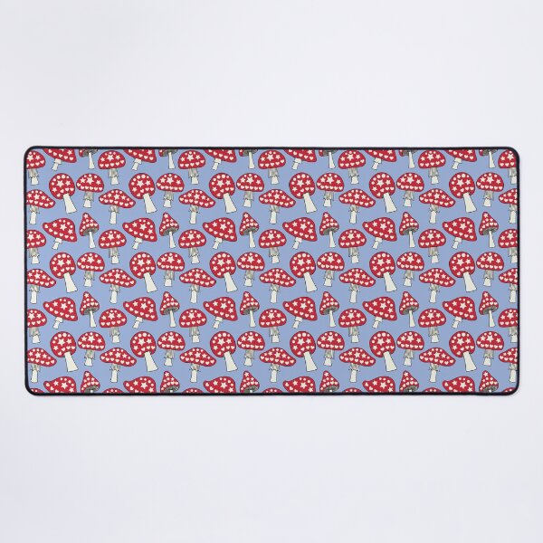 Item preview, Jazzy toadstools on blue designed and sold by LittleBettyMakes.