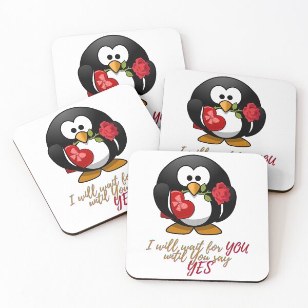 Item preview, I will wait for you - Funny Penguin designed and sold by drawing-valley.