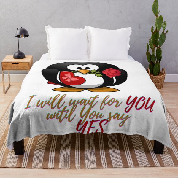 Item preview, I will wait for you - Funny Penguin designed and sold by drawing-valley.
