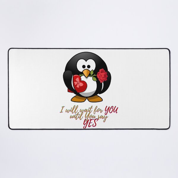 Item preview, I will wait for you - Funny Penguin designed and sold by drawing-valley.