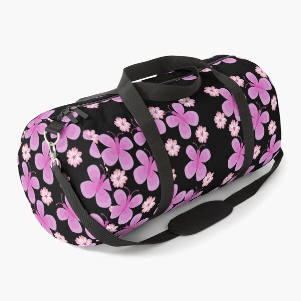 Item preview, Pink butterfly on black background-Flower designed and sold by medoutfits.