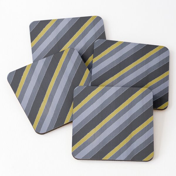Item preview, A yellow and black striped cotton material designed and sold by rayscollection.