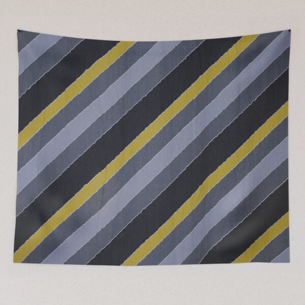 Item preview, A yellow and black striped cotton material designed and sold by rayscollection.