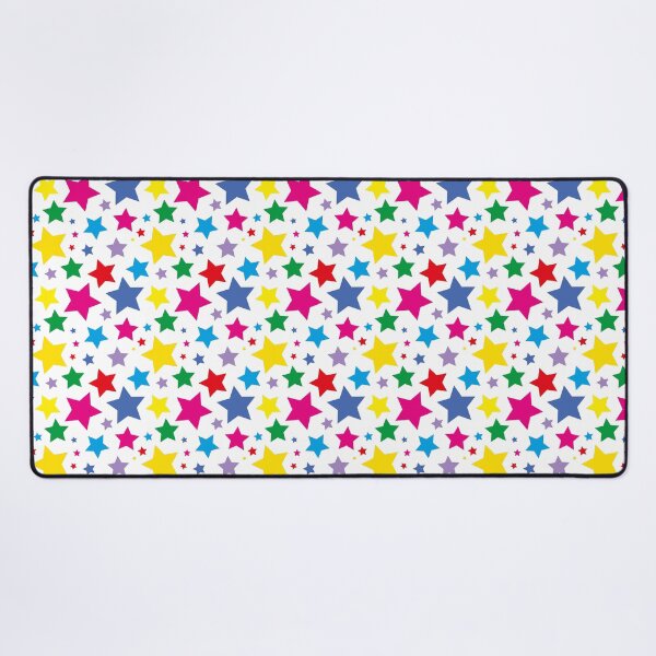 Item preview, Bright rainbow star print designed and sold by LittleBettyMakes.