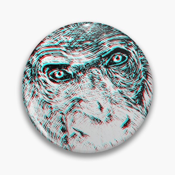 Item preview, Chromatic Chimpanzee Portrait  designed and sold by inktrips.