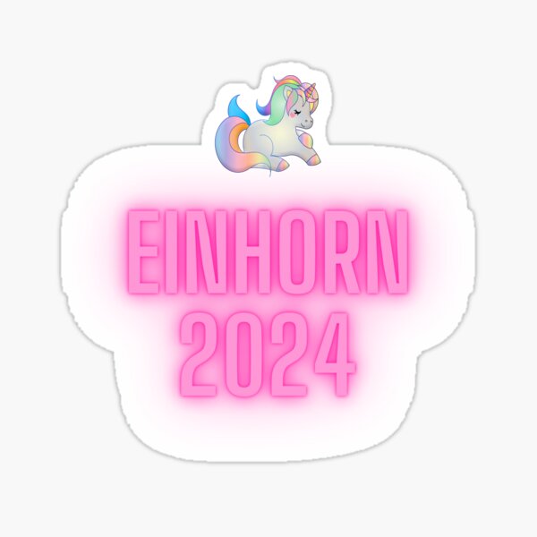 Funny Unicorn 2024 Sticker For Sale By Fraulb Redbubble   St,small,507x507 Pad,600x600,f8f8f8 