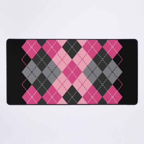 Item preview, Pink and Black Dashed Argyle designed and sold by Lisann.