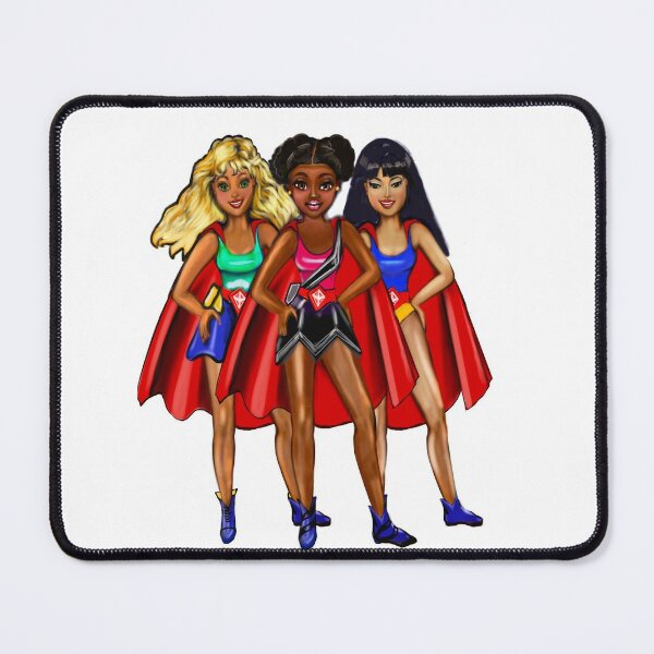 Girl power anime female superheroes - diverse group of super hero girls