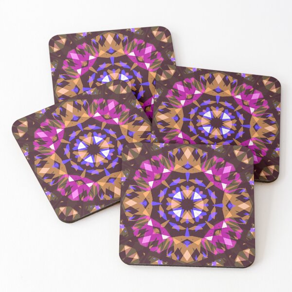 Item preview, Modern Autumn Fall Dark Pink Purple Brown Halloween Magic Witch Star Pattern designed and sold by PatternPerfect.