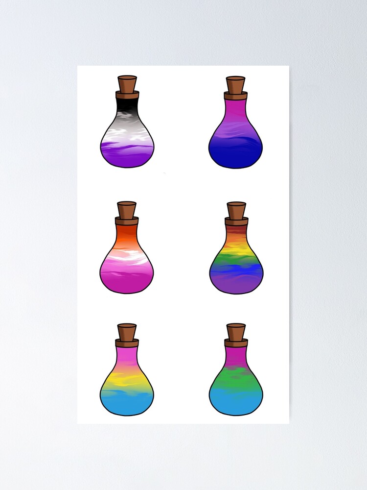 Halloween Potions Lgbtq Sexualities Pride Poster For Sale By