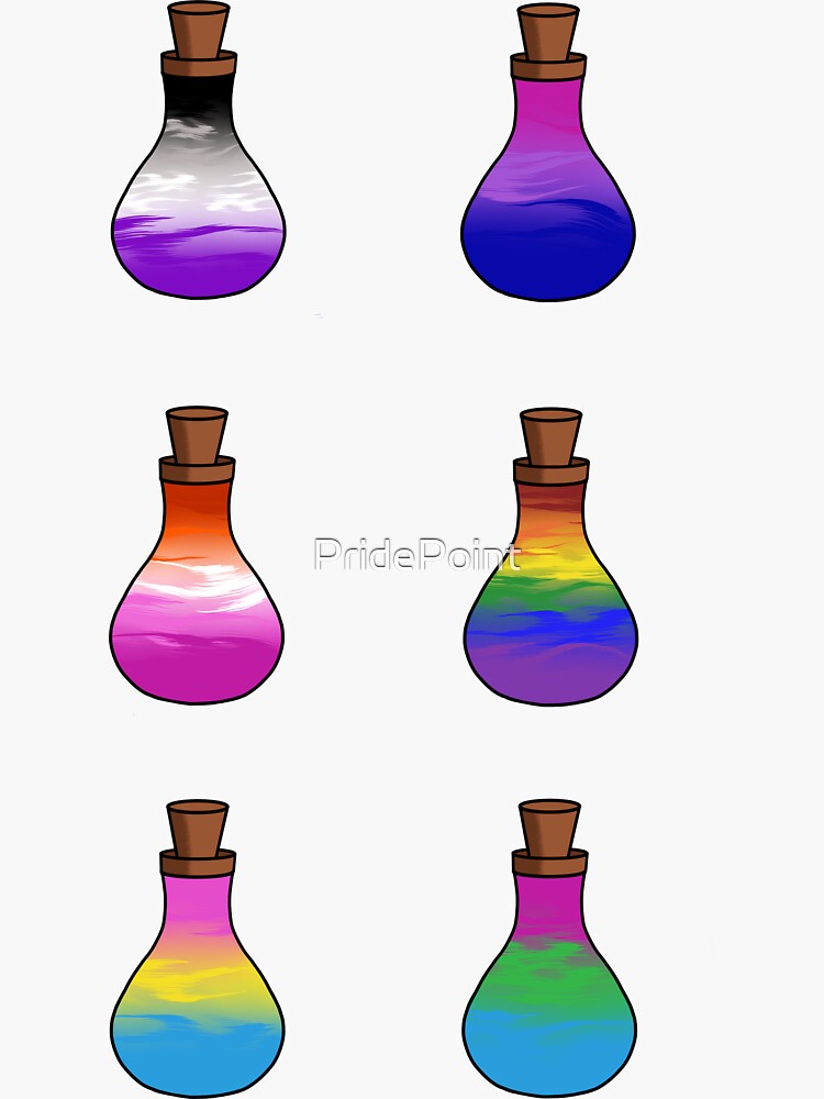 Halloween Potions Lgbtq Sexualities Pride Sticker For Sale By