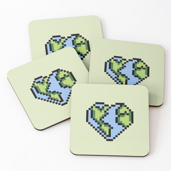 Item preview, Hearth (Heart Earth) Pixel Art designed and sold by marsh  designs.