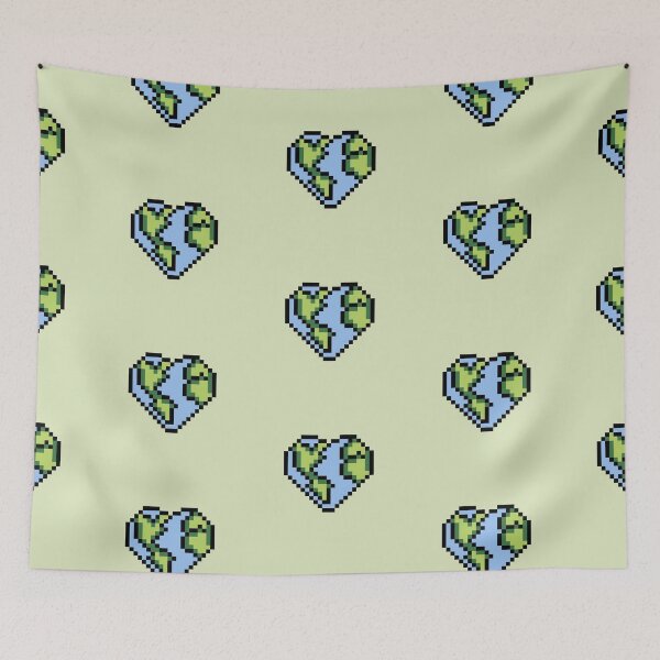 Item preview, Hearth (Heart Earth) Pixel Art designed and sold by marsh  designs.
