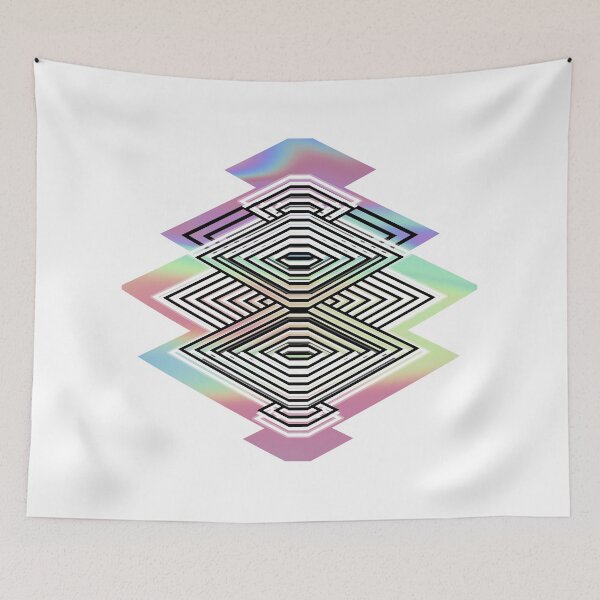 Item preview, Abstract Geometric Imagination 03 designed and sold by HeliMalereiArt.