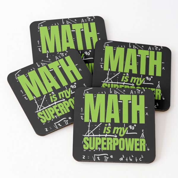 Aperçu de l'œuvre Superpuissance Étudiant de professeur de mathématiques drôle Un t-shirtMath Is My Superpower créée et vendue par CampMoru.