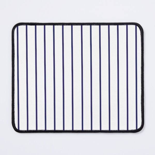 Item preview, Narrow navy blue and white stripes designed and sold by LittleBettyMakes.