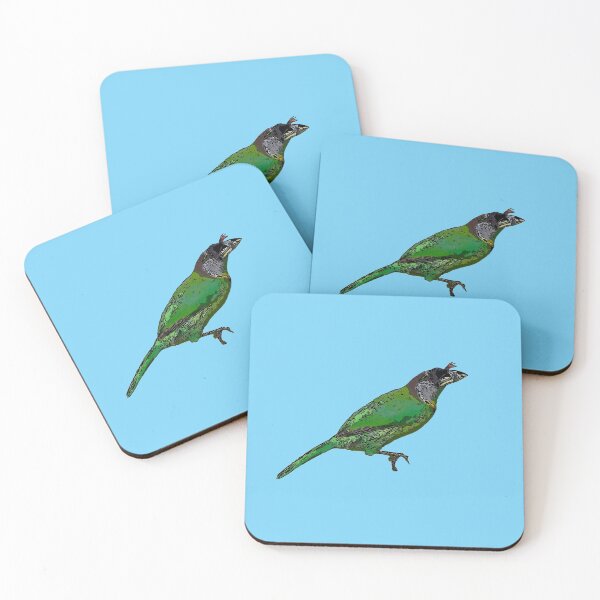 Item preview, Fire-Tufted Barbet Black Alternate Design  designed and sold by designsasstultd.