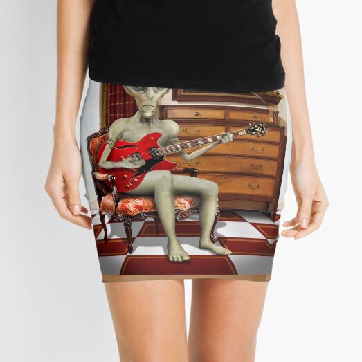 Alien Vacation - We Roll With Jazz Mini Skirt