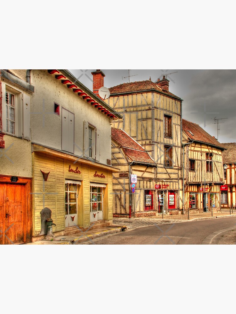 Thumbnail 3 of 3, Art Print, Street in Troyes France designed and sold by MaluC.