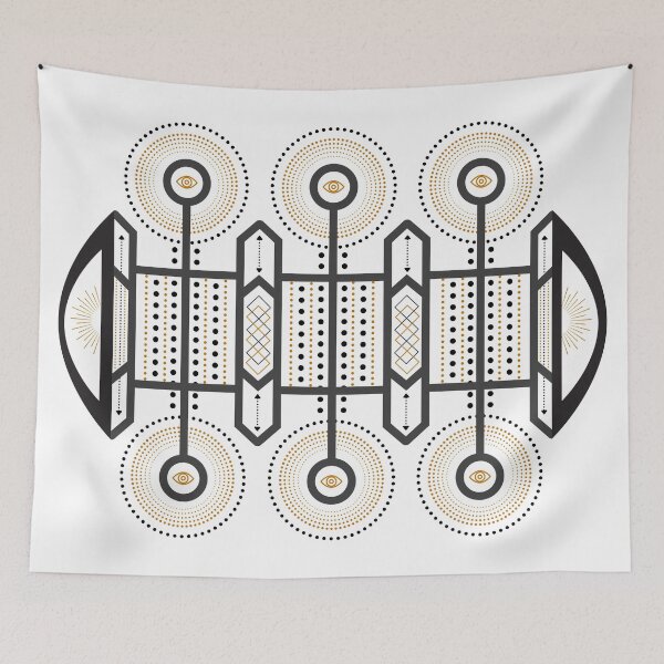 Item preview, Karmic Light Code - Eyes of the Soul (Black & Gold) designed and sold by LunaDawnArt.
