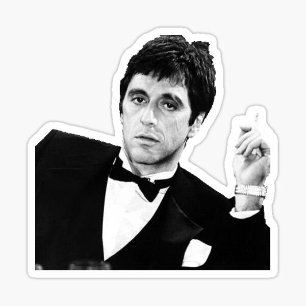 TONY MONTANA, SCHAL Sticker